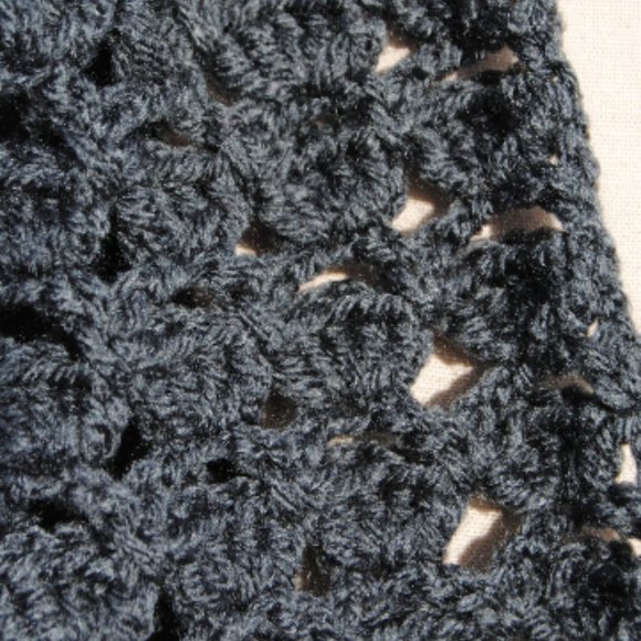 Handmade Charcoal Cowl Crocheted - Picture 3 of 3